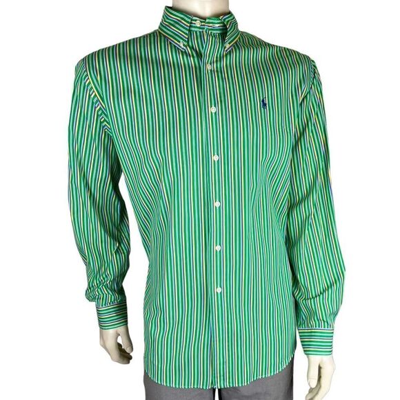 NWOT Polo by Ralph Lauren Colorful L/S Casual Button Down Classic Fit XL - Picture 1 of 8